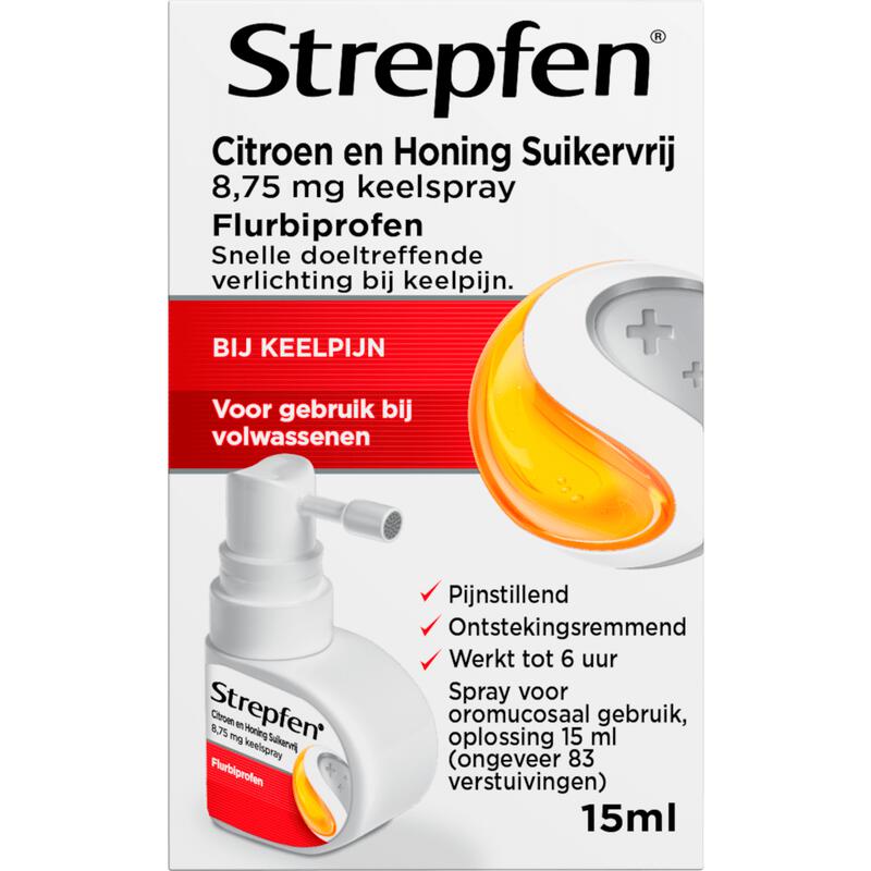 Strepfen Spray Citroen & Honing 15 ML