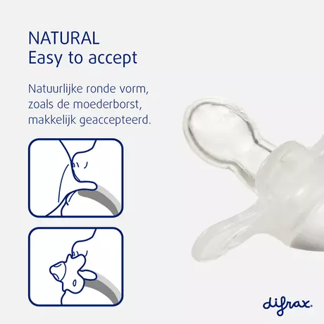Difrax Fopspeen Natural 12M+ Se Lime Emerald