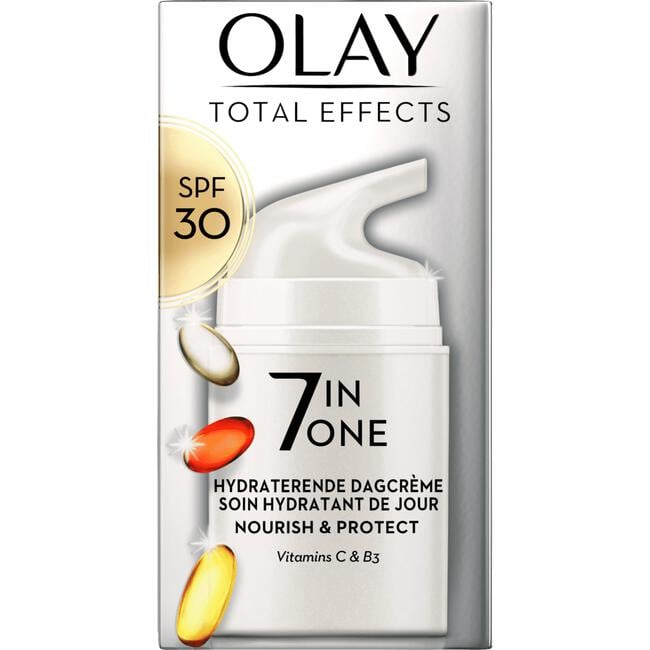 Op de kop van telefoon Uiterlijk Olay/Olaz Total Effects Anti-veroudering Dagcrème SPF 30 50 ML 50 ML | Etos