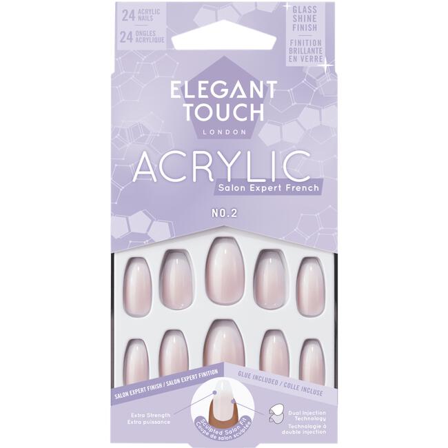 Elegant Touch Acrylic Nepnagels No 02 Coffin 24 stuks