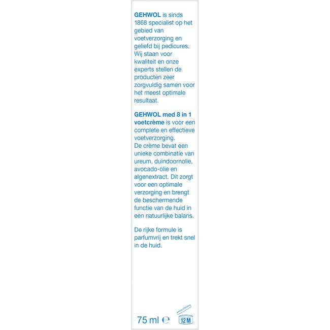 Gehwol 8-In-1 Voetcreme 75 ML
