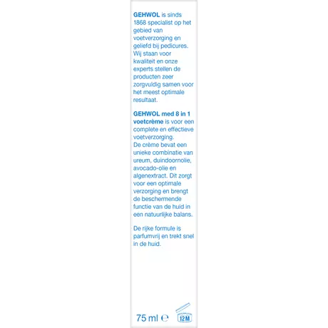 Gehwol 8-In-1 Voetcreme 75 ML