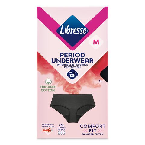 Libresse Intimawear Hipster Menstruatieondergoed Zwart Medium 1 stuk&nbsp;