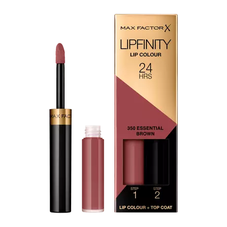 Max Factor Lipfinity Lip Colour 2-Step Long Lasting Lipstick 350 Brown