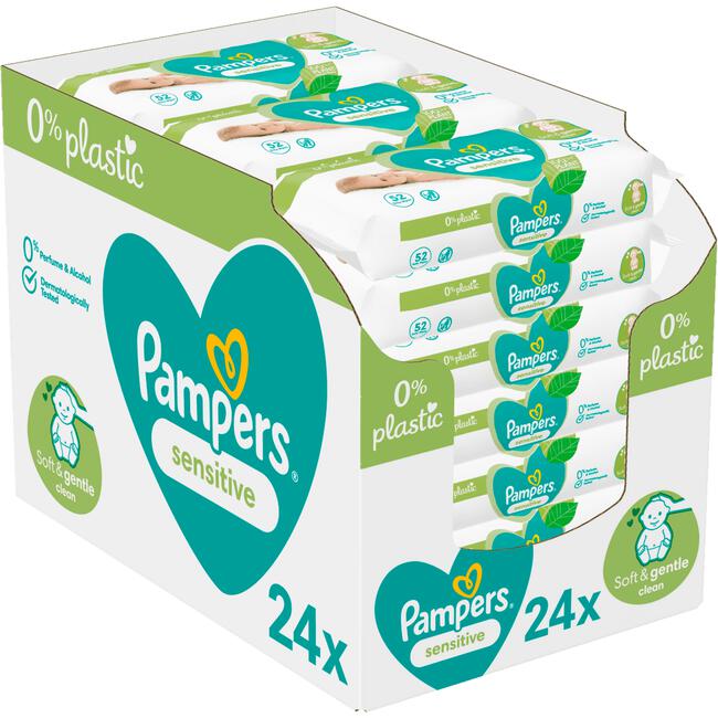 Pampers Sensitive Billendoekjes 24 Verpakkingen 1248 Stuks