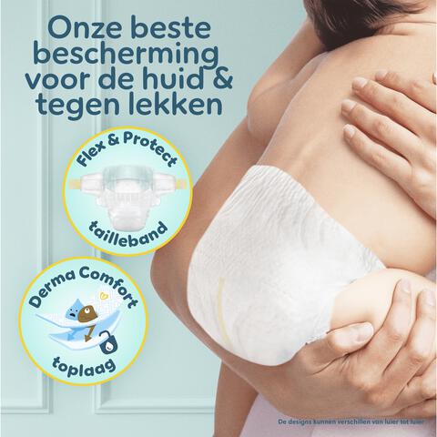 Pampers Premium Protection Voordeelbox Luiers Maat 2 4-8 kg 150 stuks + 10 Gratis Billendoekjes