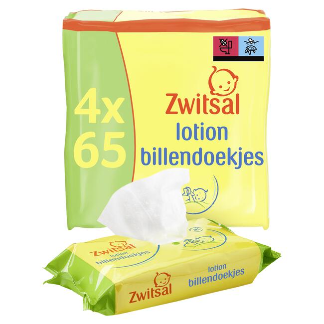 terugvallen Portaal Email schrijven Zwitsal Billendoekjes Lotion 260 4 EA | Etos