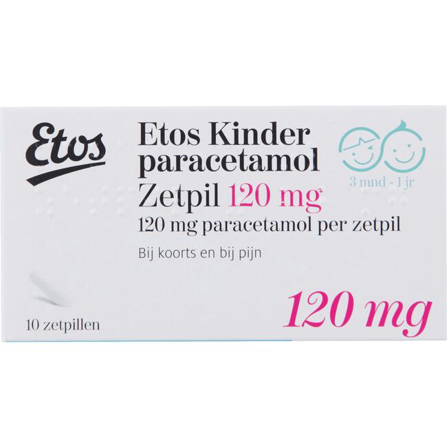 Etos Kinderparacetamol 120 mg Zetpil