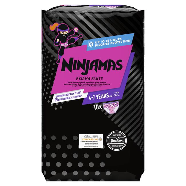 Ninjamas Pants Maat 7 Meisje 10 Luierbroekjes