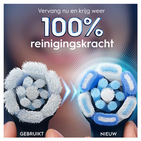 Oral-B iO Ultimate Clean Opzetborstels Zwart 8 Stuks