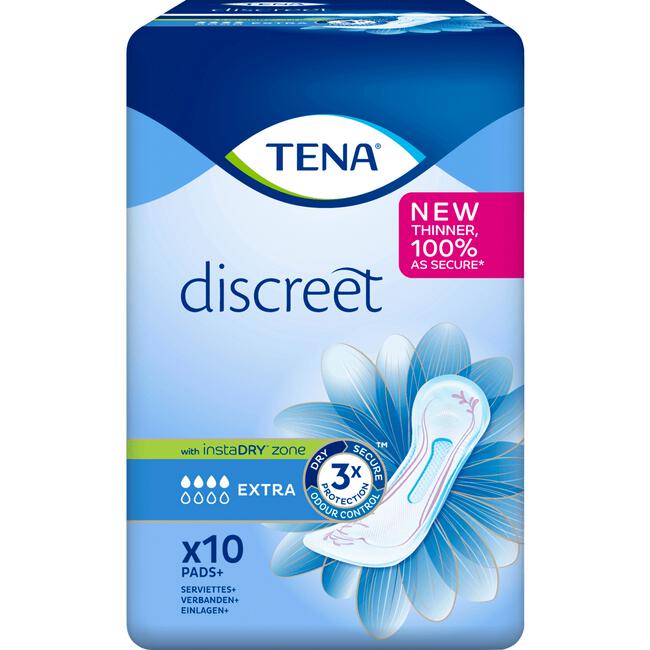 TENA Discreet Extra Verbanden 10 stuks