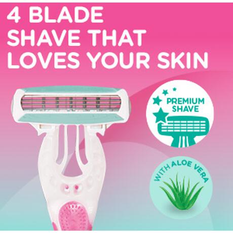 Wilkinson QUATTRO myIntuition disposables Smooth Sensitive 3+1