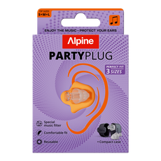 Alpine PartyPlug Transparant Herbruikbare Muziek Oordoppen 1 paar