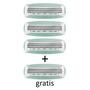 Wilkinson Sword Quattro for Women Sensitive Navulmesjes 3+1 gratis