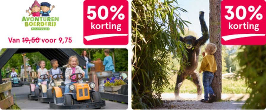 Avonturenboerderij Molenwaard & dierentuin vouchers