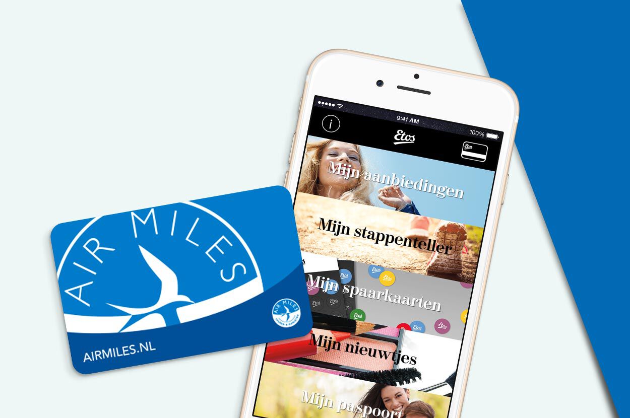 airmiles sparen en besteden bij etos