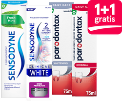 Parodontax en Sensodyne