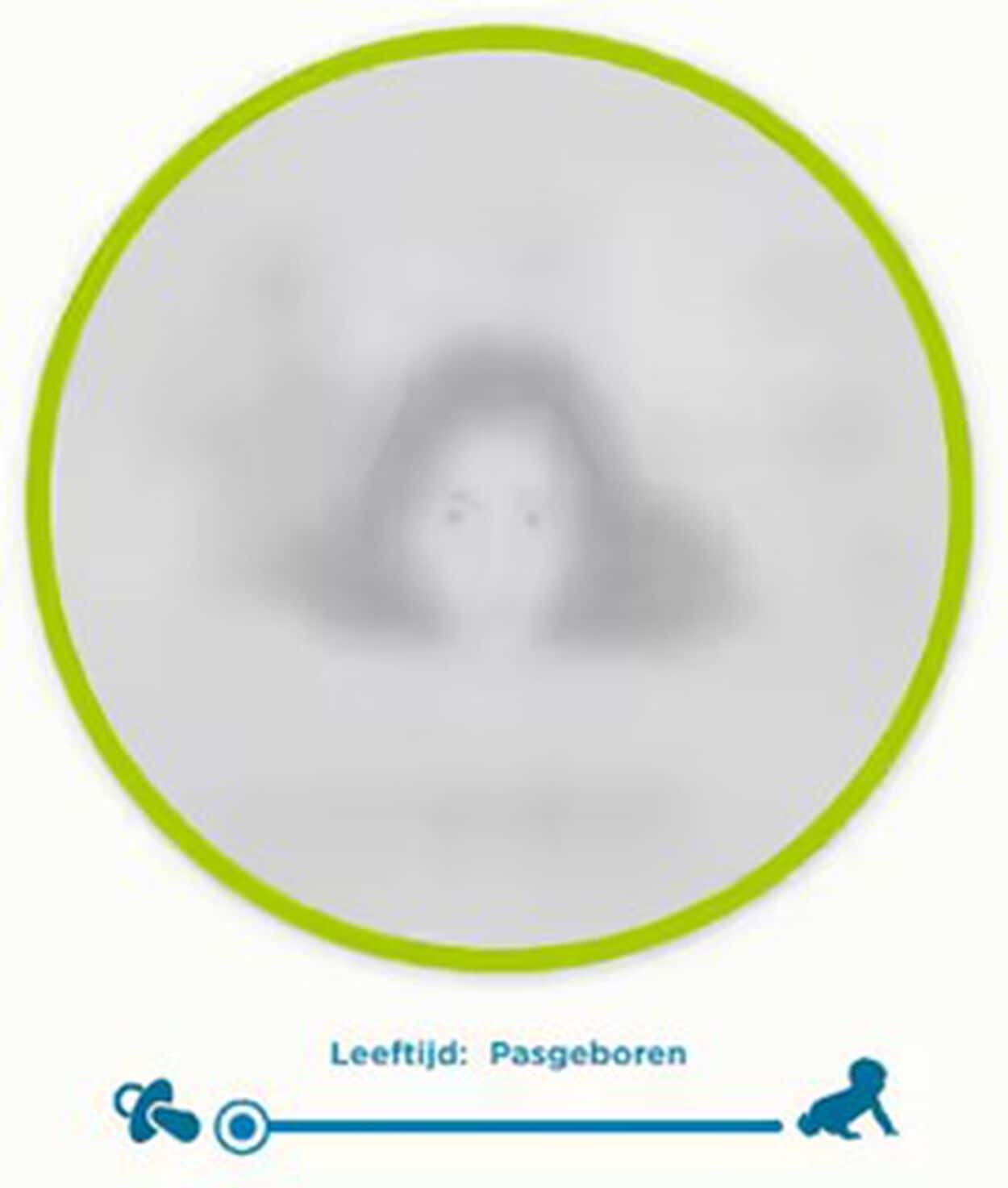 gezichtsvermogen van een pasgeboren baby