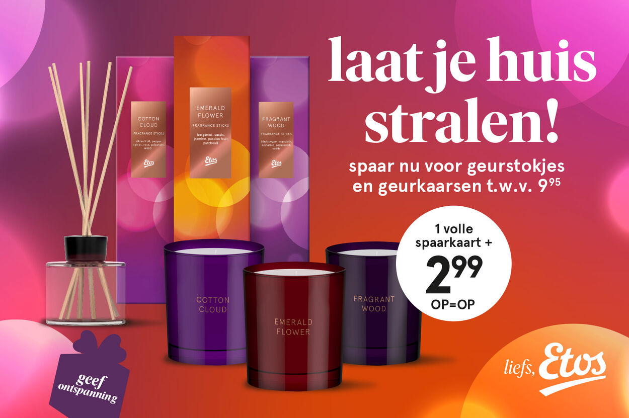 geurstokjes en geurkaarsen sparen