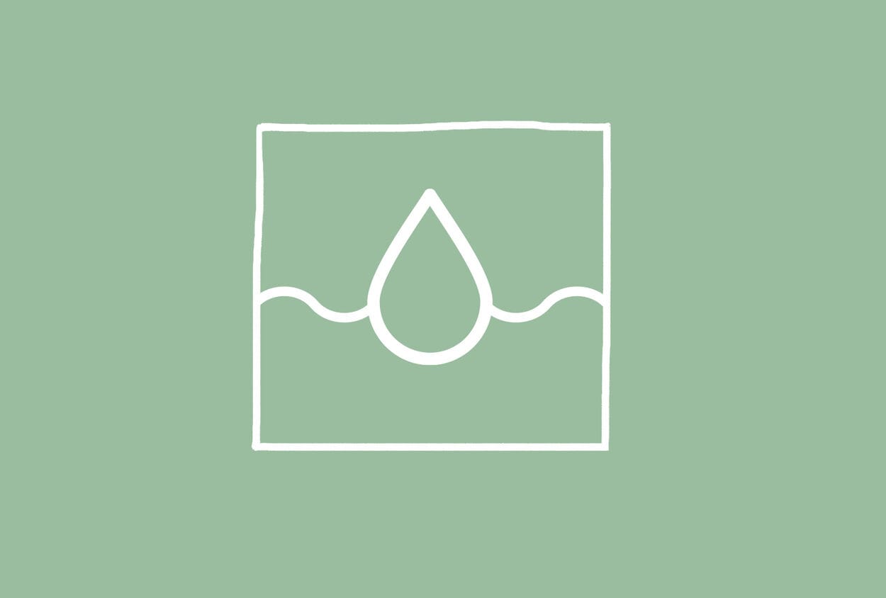 druppel in water