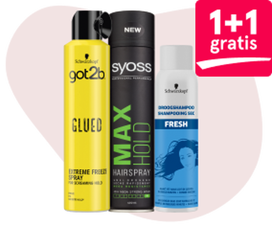 Diverse haarverzorging 1+1 gratis