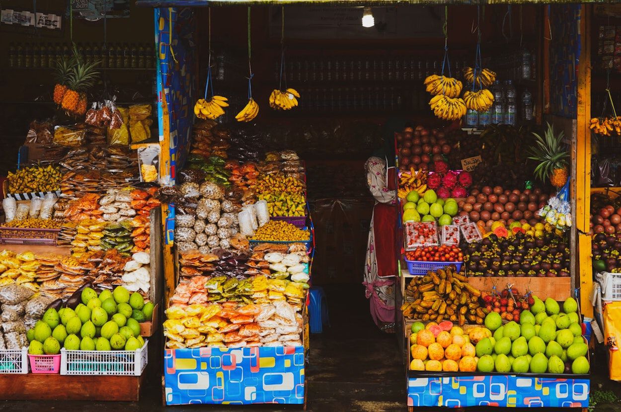 Markt met fruit