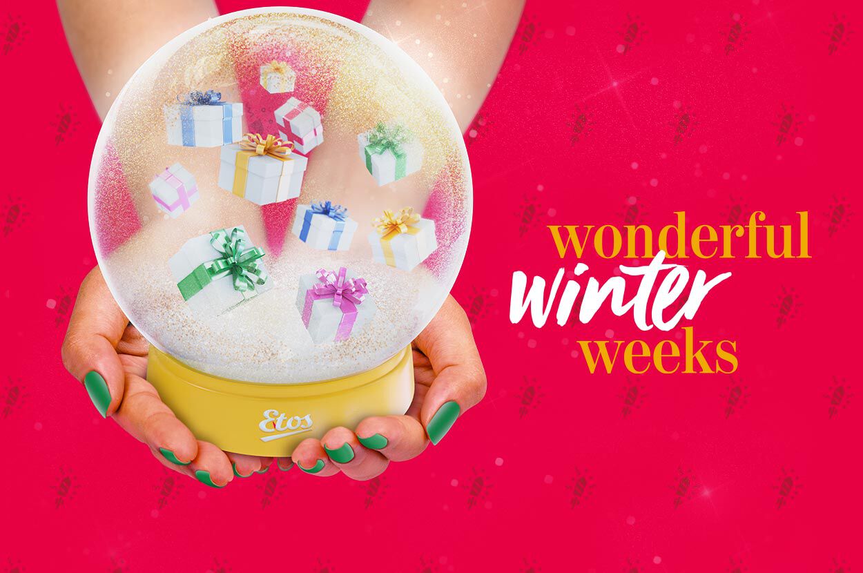 sneeuwbol met cadeautjes