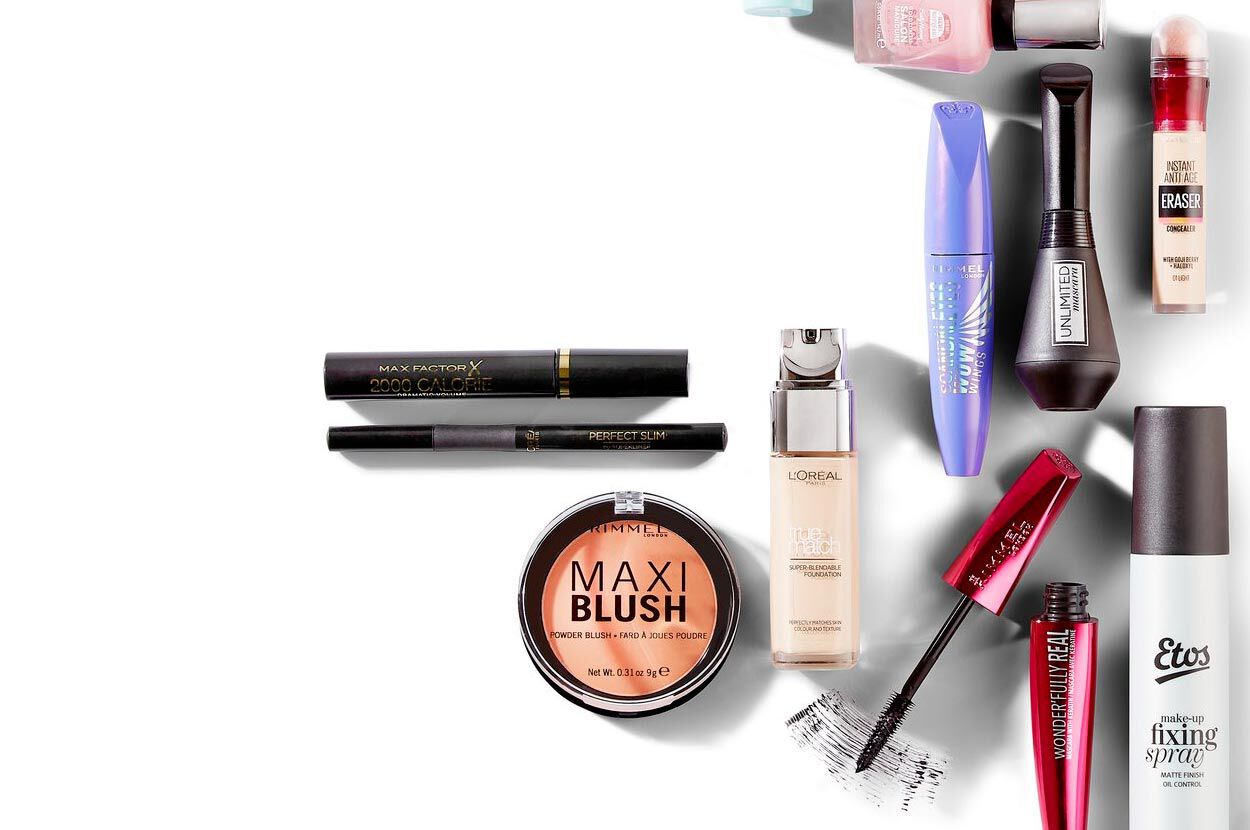 verschillende make-up producten