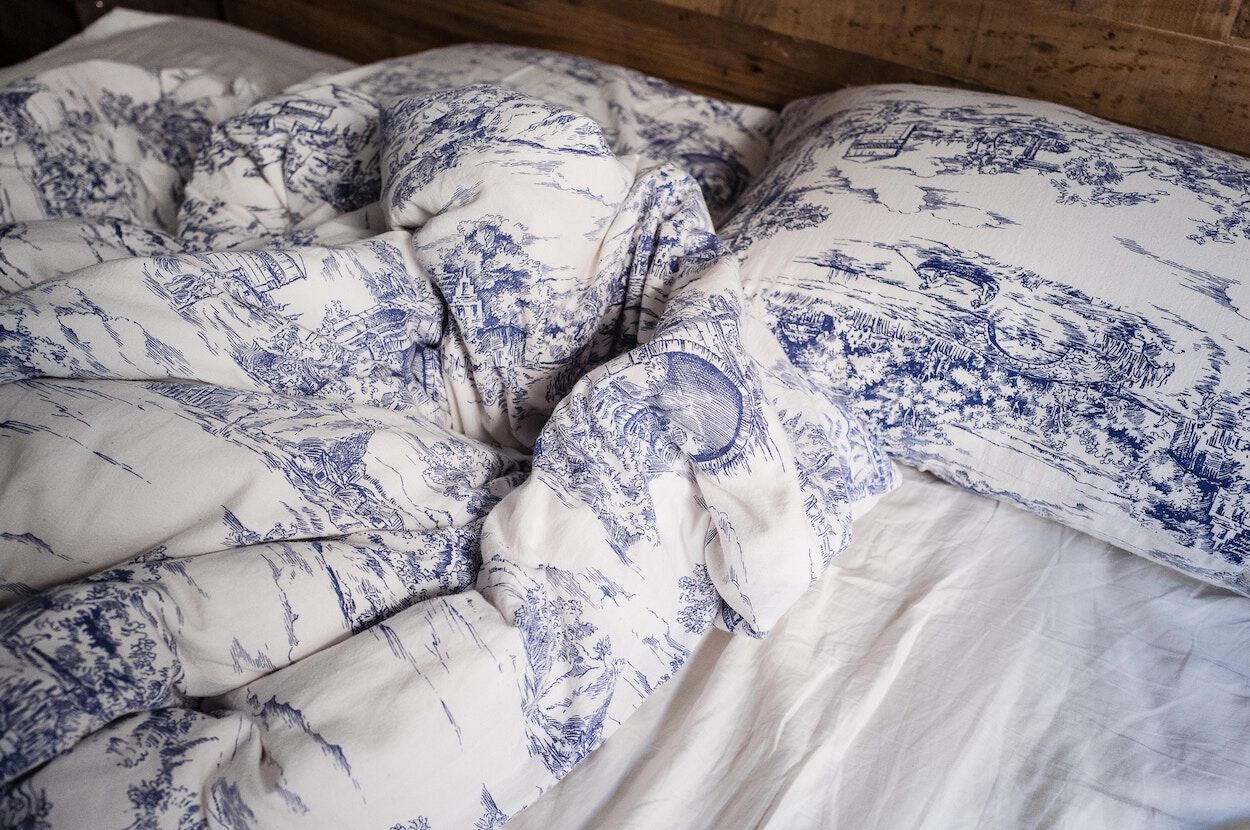 niet opgemaakt bed