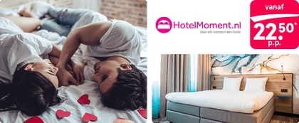 Hotelovernachting voor 2 personen