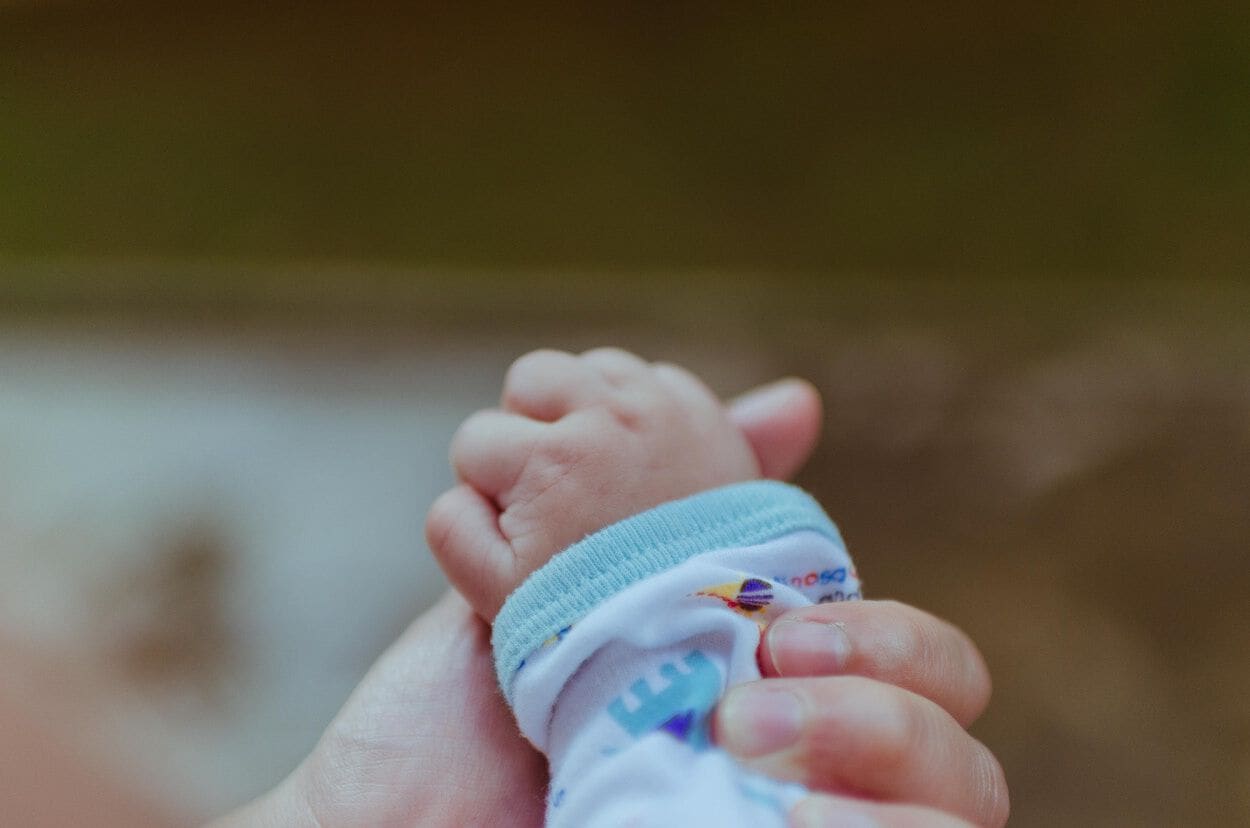 handje van een baby