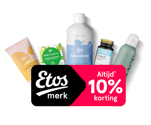 10% korting op heel veel Etos eigen merk
