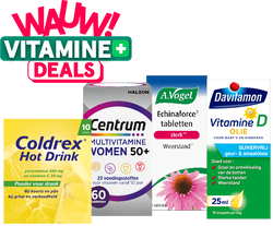 Vitamine deals tot 66% korting!