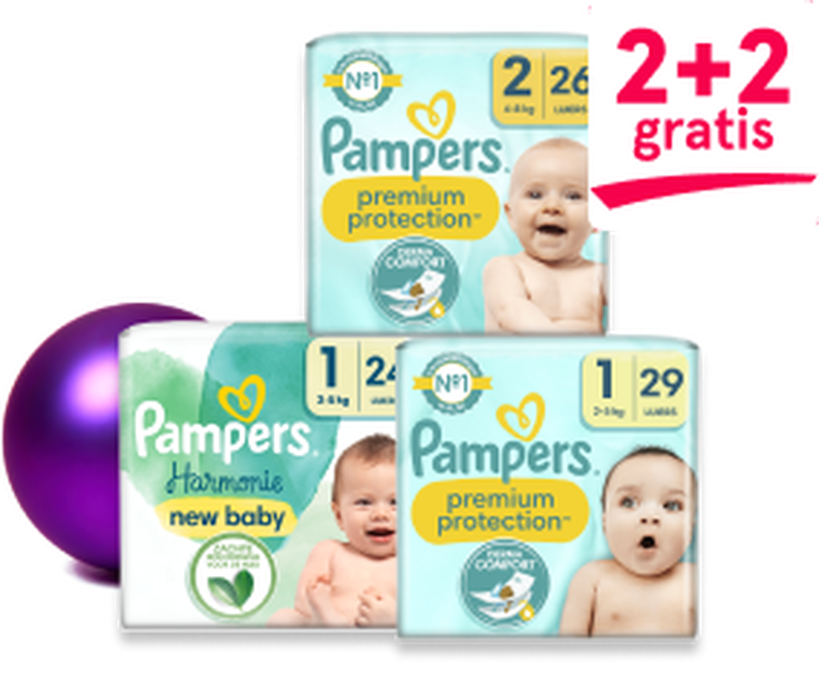 Pampers 2+2 gratis