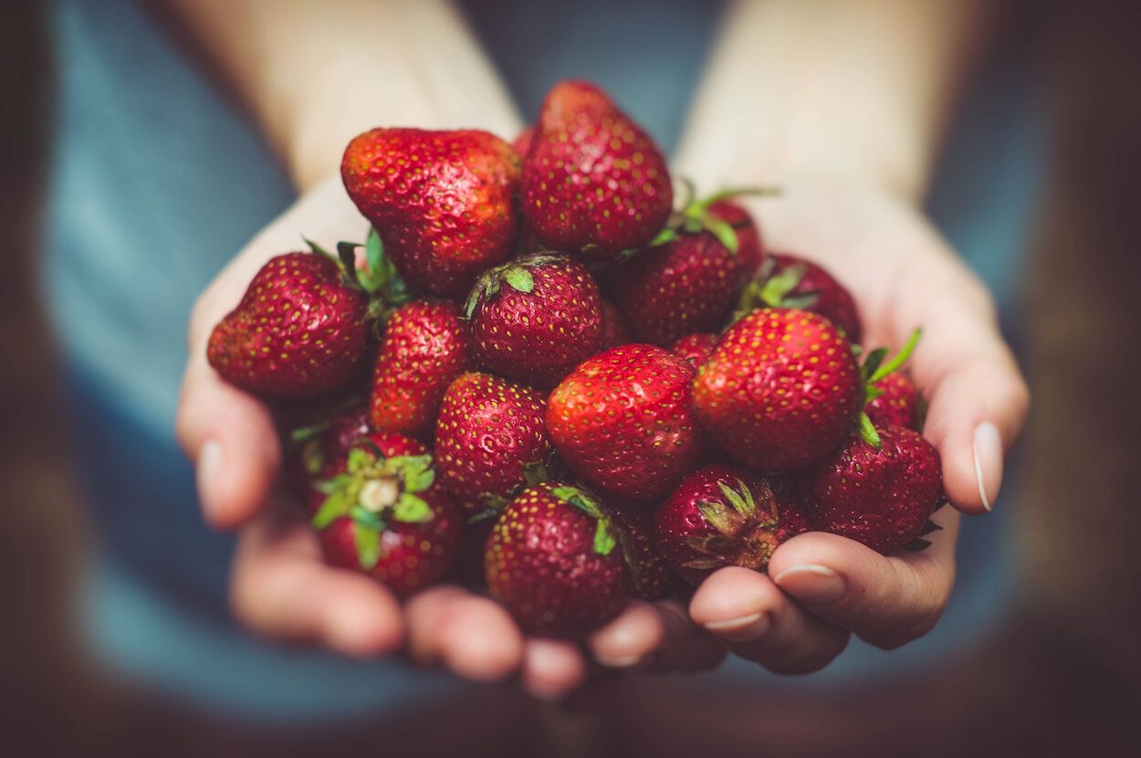 Handje aardbeien