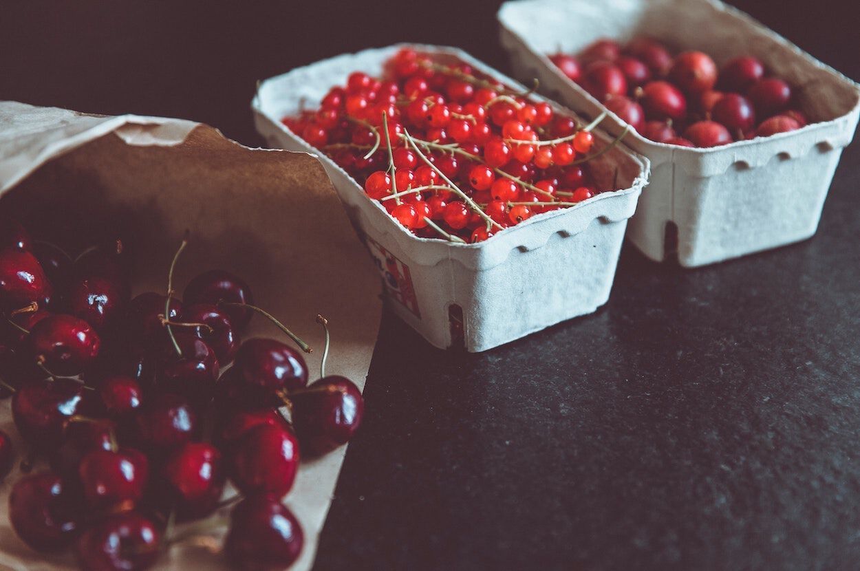 cranberry in bakje