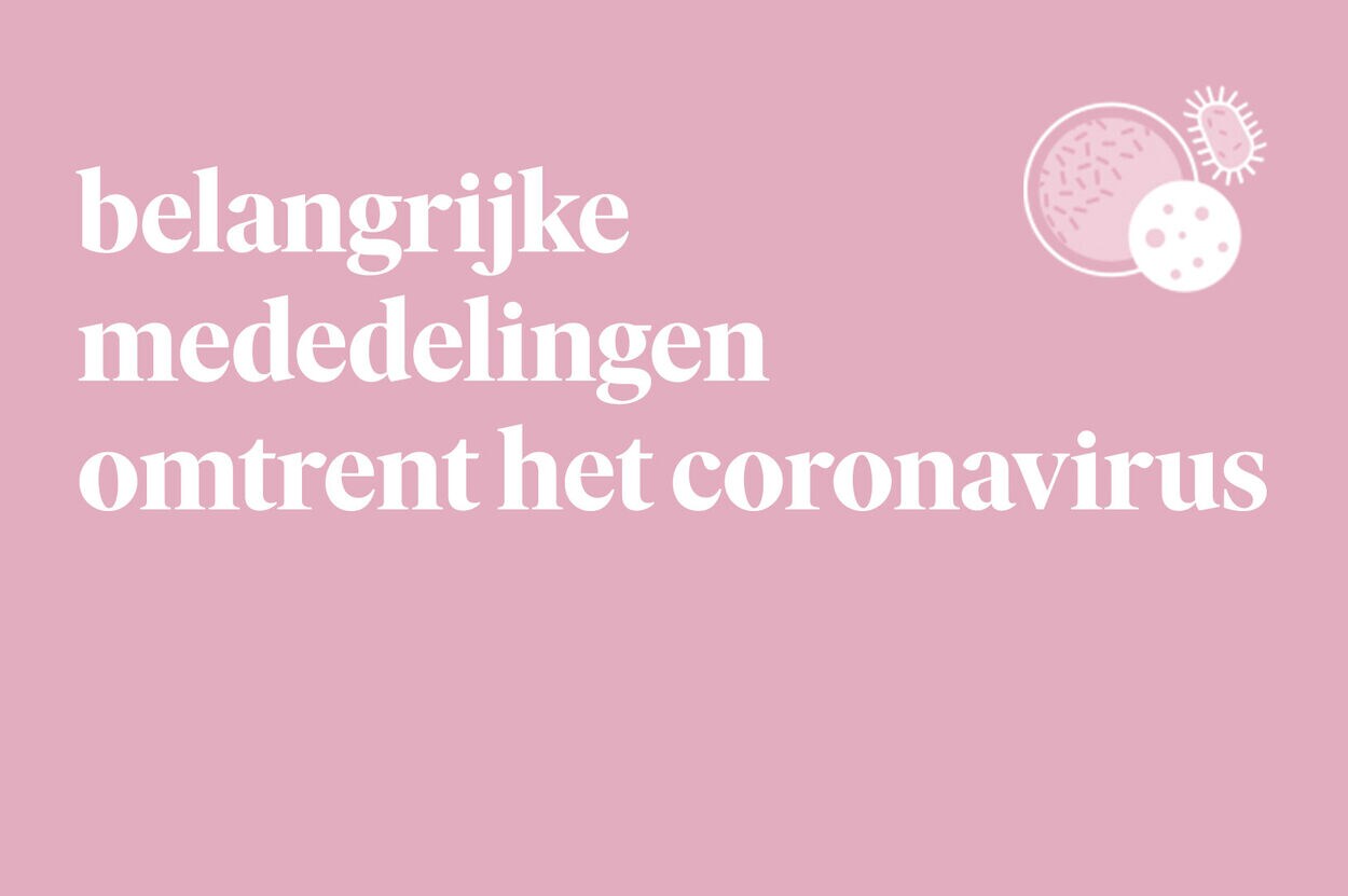 Coronavirus persbericht