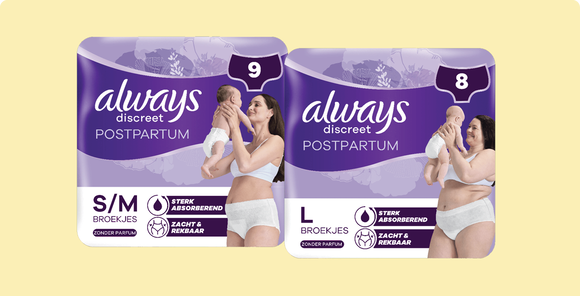 Nieuw: Always Post Partum Broekjes