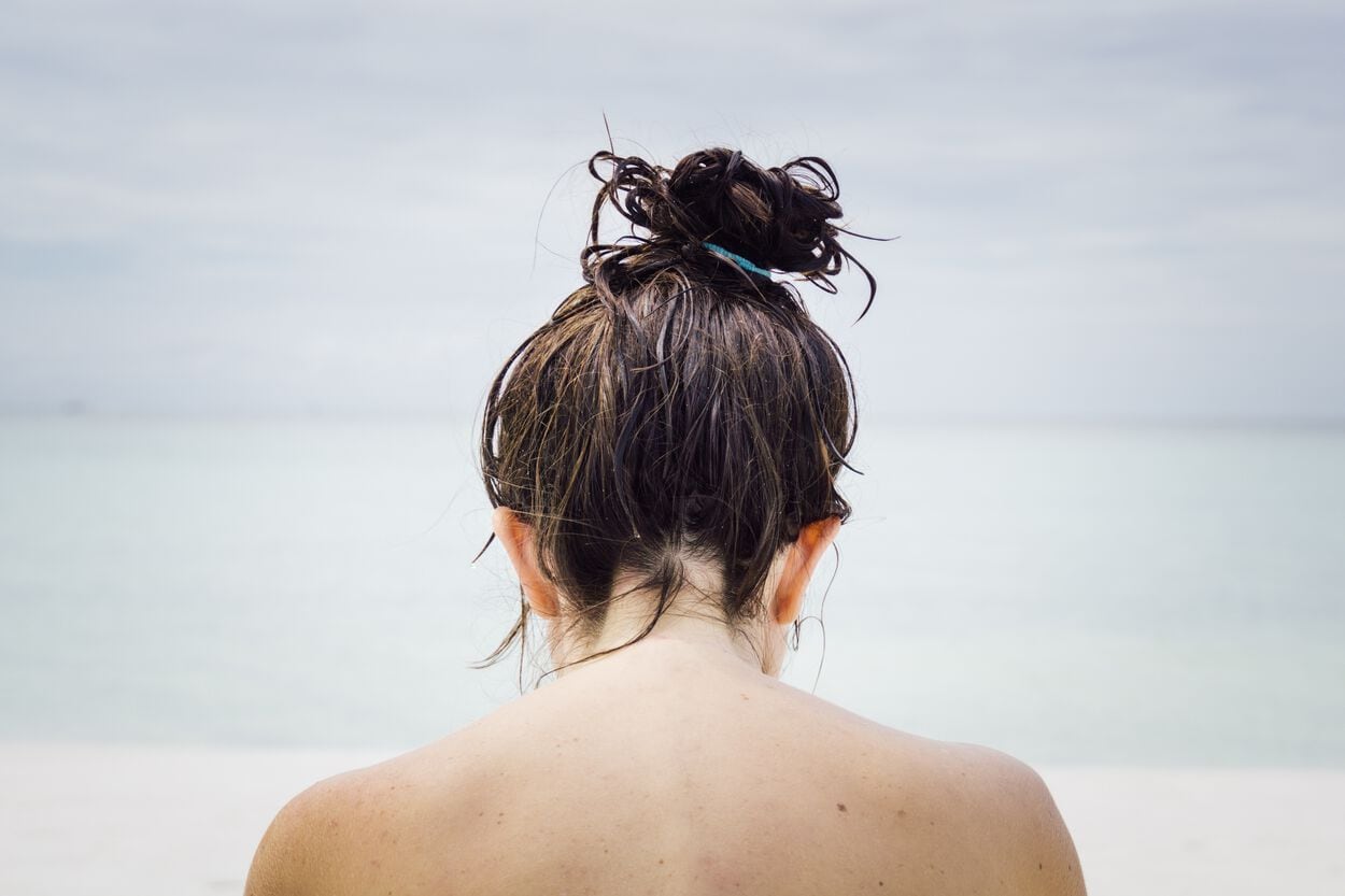 vrouw op het strand