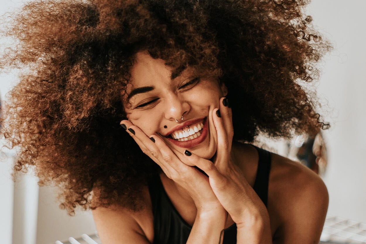 Lachende vrouw