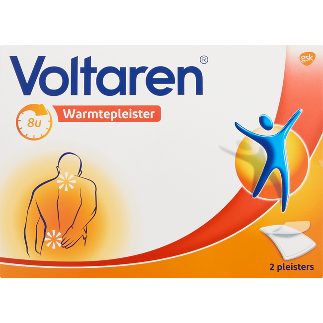 Voltaren Warmtepleister - Nekpijn-, Rugpijn- En Schouderpijn - 2 Stuks