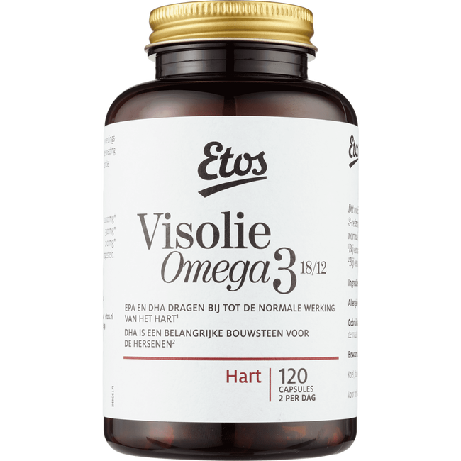 Etos Visolie Omega 3 1000 mg 18/12 Capsules 120 EA Etos