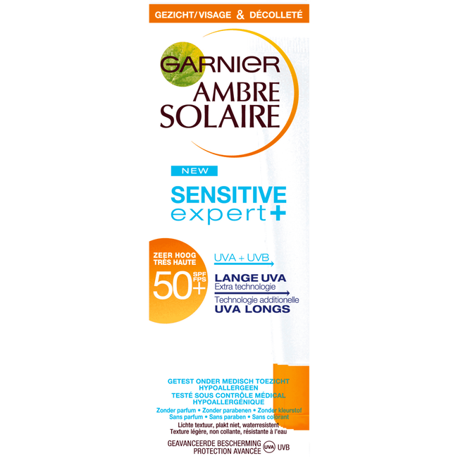 Garnier Ambre Solaire Sensitive Expert+ Gezichtscrème SPF 50