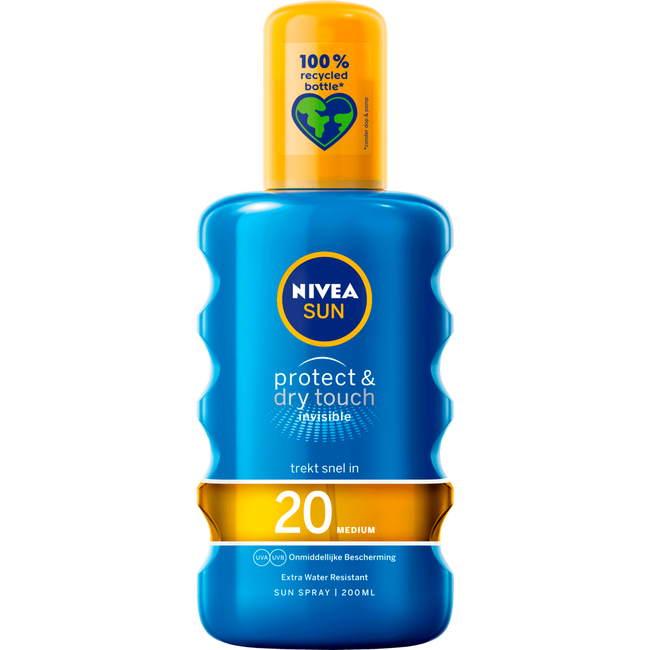 NIVEA SUN Zonnebrand - Protect & Refresh Transparante Zonnespray - SPF20