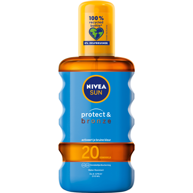 Nivea Sun Zonnebrand - Protect & Bronze Olie Spray - Spf20