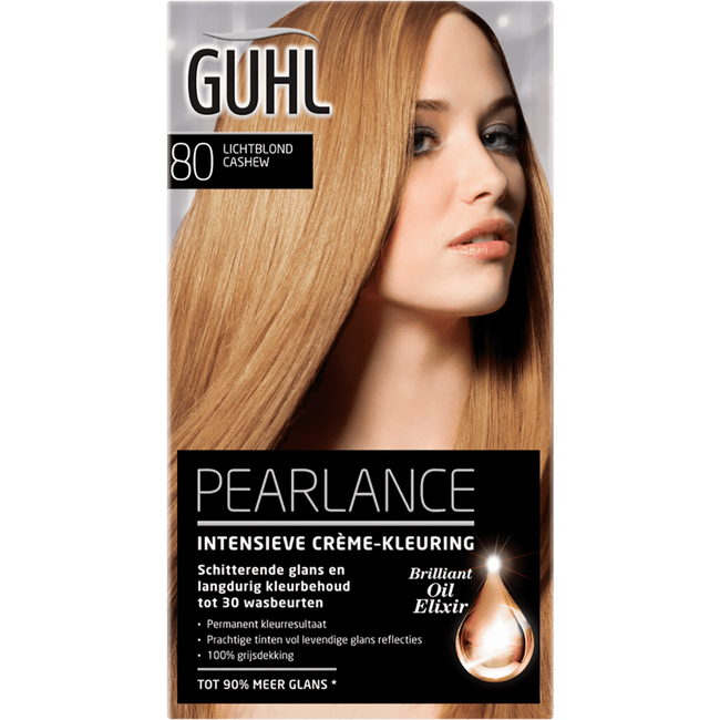 GUHL Beschermende Crème-kleuring PEARLANCE 80 - Lichtblond Cashew