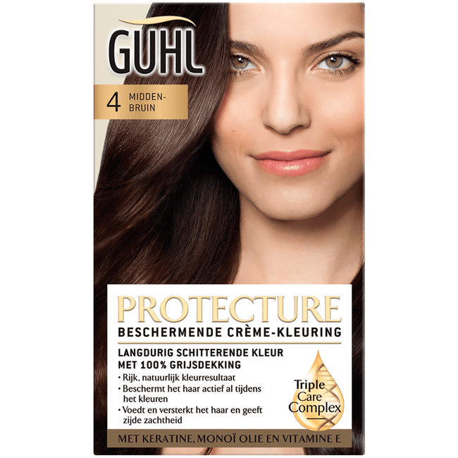 GUHL Beschermende Crème-kleuring PROTECTURE 4 - Middenbruin