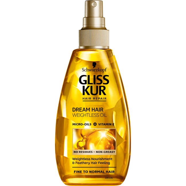 Gliss Kur Oil Nutritive Dream Hair Vederlichte Olie 150 ML Etos
