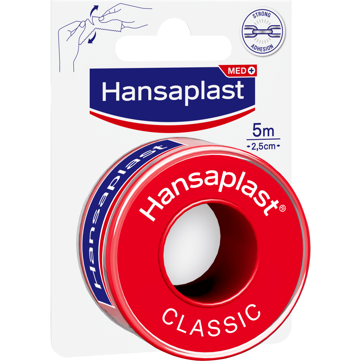 Hansaplast Hechtpleister Classic 5 M x 2.5 CM 1 EA Etos