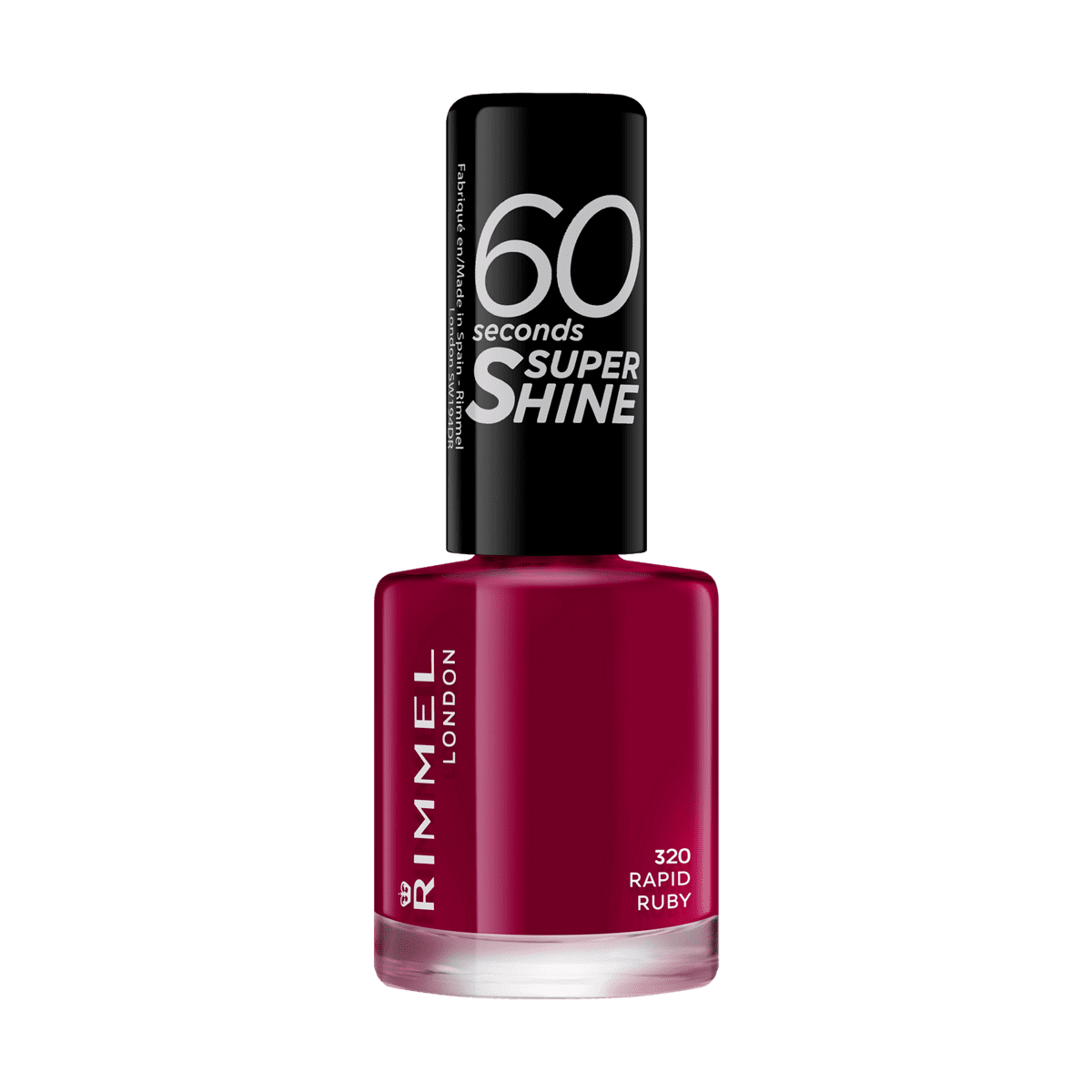 Rimmel London 60 Seconds SuperShine nagellak 320 Rapid Ruby 8 ML